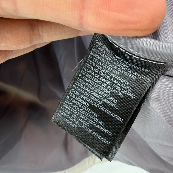 NORTH FACE 550 GOOSE DOWN PUFFER WHITE VEST WOMENS Large - Picture 5 of 7